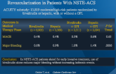 Impact of Anticoagulation Regimen Prior toRevascularization in Patients With NSTE-ACS