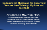 Endoluminal Therapies for Superficial Venous Insufficiency: Options and methods