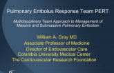 The Emergence of Pulmonary Embolism Response Teams (PERT)