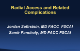 Radial Access and Related Complications