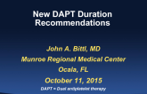 Featured Lecture: New DAPT Duration Recommendations