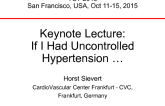Keynote Lecture: If I Had Uncontrolled Hypertension