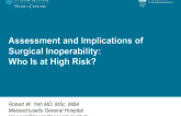 Assessment and Implications of Surgical Inoperability: Who Is at High Risk?