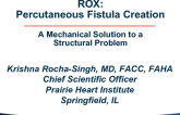 Rox: Percutaneous Fistula Creation