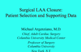Surgical LAA Closure: Patient Selection and Supporting Data