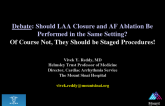 Debate: Should LAA Closure and AF Ablation Be Performed in the Same Setting? Of Course Not, They Should Be Staged Procedures!