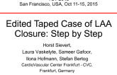 Edited Taped Case of LAA Closure: Step by step