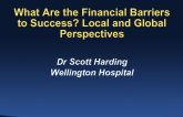 What Are the Financial Barriers to Success? Local and Global Perspectives