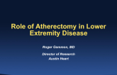 Role of Atherectomy in Lower-Extremity Disease