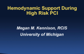 High-Risk PCI With Hemodynamic Support