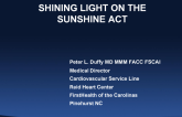 Shining Light on the Sunshine Act