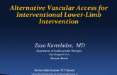 Alternative Vascular Access for Interventional Lower-Limb Intervention