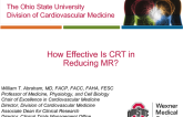 How Effective Is CRT in Reducing MR?