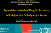 Beyond the Undersized Ring for Secondary MR: Adjunctive Techniques for Repair
