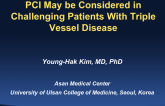 PCI May Be Considered in Challenging Patients With Triple-Vessel Disease