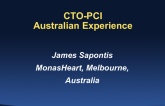 CTO PCI: An Australian Experience