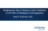 Weighing the Risk of Stroke in Atrial Fibrillation vs the Risk of Bleeding on Anticoagulation