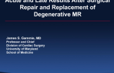 Acute and Late Results After Surgical Repair and Replacement of Degenerative MR