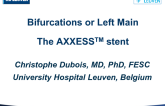 Case 1: Bifurcations or Left Main - The Axxess Stent