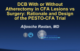 DCB With or Without Atherectomy in CFA Lesions vs Surgery: Rationale and Design of the PESTO-CFA Trial