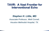 TAVR: A Vast Frontier for Interventional Echo