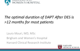 Debate: The Optimal Duration of DAPT After DES Is More Than 12 Months for Most!