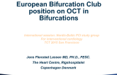 European Bifurcation Club Position on OCT in Bifurcations