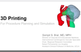 3-D Printing for Procedural Planning and Simulation