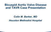 Bicuspid Aortic Valve Disease and TAVR: Case Presentation