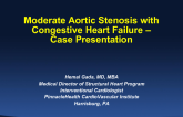 Moderate Aortic Stenosis With CHF: Case Presentation