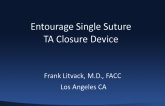 Entourage: Low-Profile Single-Suture TA Closure Device