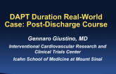 DAPT Duration Case 2: An Elderly Patient With CKD and Left Main Bifurcation Stenting  Postdischarge Course