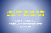 Late-Career Options for the Academic Interventionalist