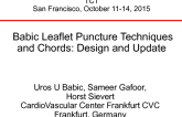 Babic Leaflet Puncture Techniques and Chords: Design and Update