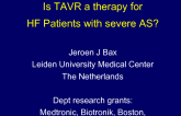 Is TAVR a Therapy for CHF Patients With Severe AS?