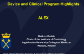 Device and Clinical Program Highlights: Alex