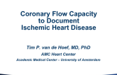 The Netherlands Presents: A Case Demonstration of Coronary Flow Capacity to Document Ischemic Heart Disease