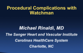 Procedural Complications With Watchman: Case Examples