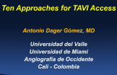 Ten Approaches for TAVI Access
