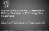 TCT 27: Impact of Primary Stenting Compared to Balloon Dilatation Alone on Pulmonary Vein Restenosis