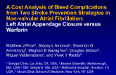 TCT 57: A Cost Analysis of Bleed Complications From 2 Stroke Prevention Strategies in Nonvalvular Atrial Fibrillation: Left Atrial Appendage Closure Versus Warfarin