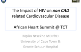 Nonischemic Heart Disease, Part 2: HIV-Related CV Disease