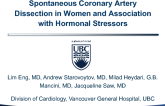TCT 4: Spontaneous Coronary Artery Dissection in Women and Association With Hormonal Stressors