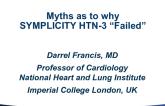 Myths as to Why SYMPLICITY HTN-3 Failed