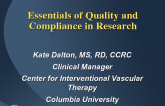Essentials of Quality and Compliance in Research