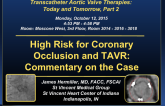 High Risk for Coronary Occlusion and TAVR: Thoughtful Commentary on the Case