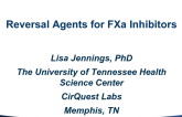 Reversal Agents for Factor Xa Inhibitors