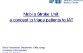 The Mobile Stroke Unit (MSU): A Mechanism to Triage Patients With Acute Stroke