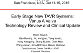 Early Stage New TAVR Systems: Venus A Valve  Technology Review and Clinical Update