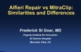 Differences Between the MitraClip and the Alfieri Stitch